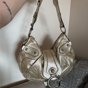 Guess Metallic Gold Hobo Bag